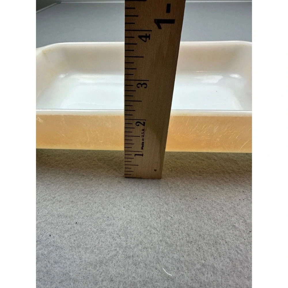 Anchor‎ Hocking Fire King Peach Lustre 1.5 QT Rect. Casserole Baking Dish 432